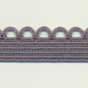 Knit Picot Stretch Tape #49 Charcoal