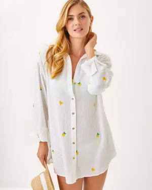 KWITNEY LONG-SLEEVE COVERUP