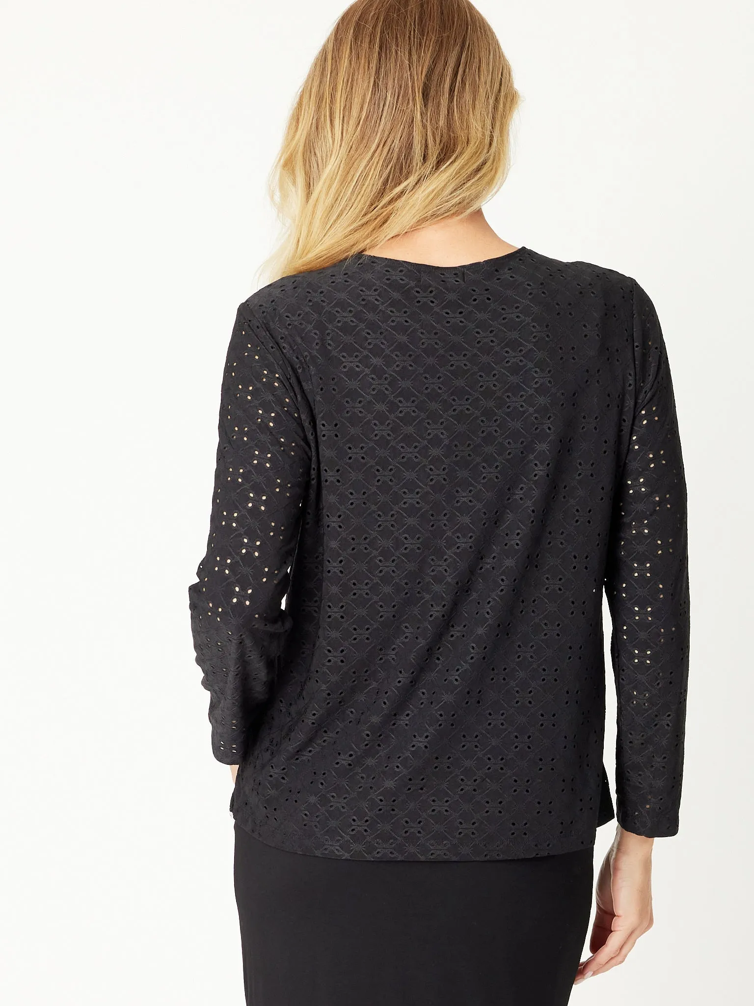 Lace Top - Black - 30785