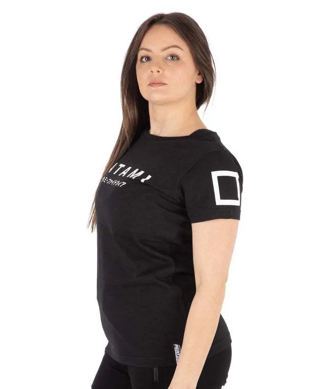 LADIES KATAKANA T-SHIRT BLACK