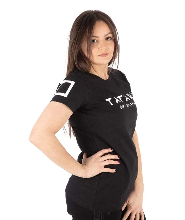 LADIES KATAKANA T-SHIRT BLACK