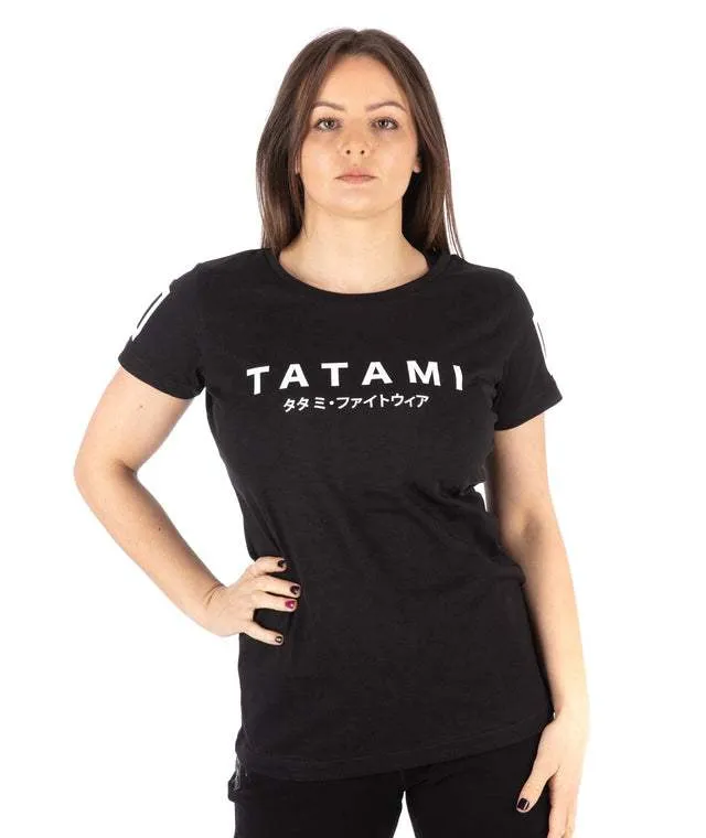 LADIES KATAKANA T-SHIRT BLACK
