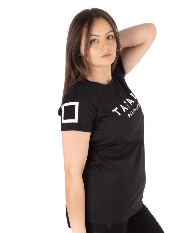 LADIES KATAKANA T-SHIRT BLACK