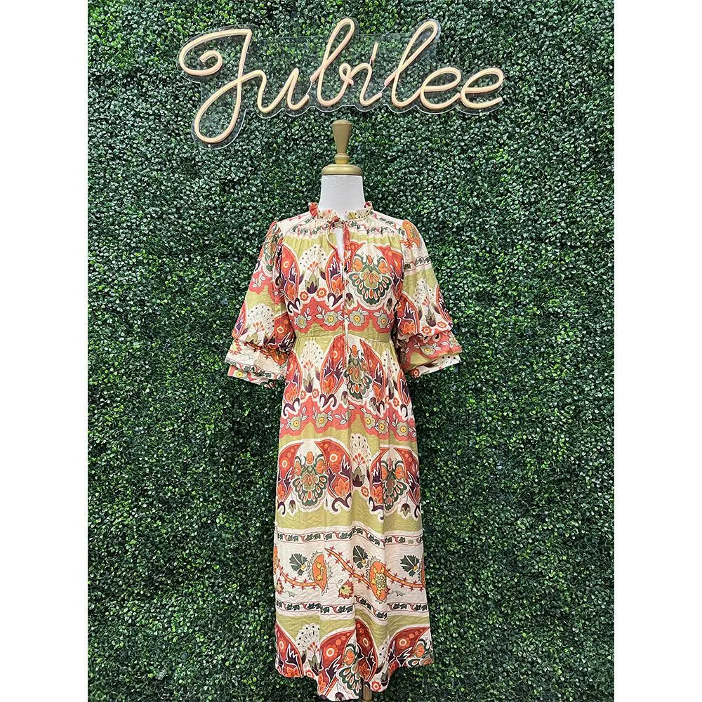 Lakelynn Tiered Midi Dress