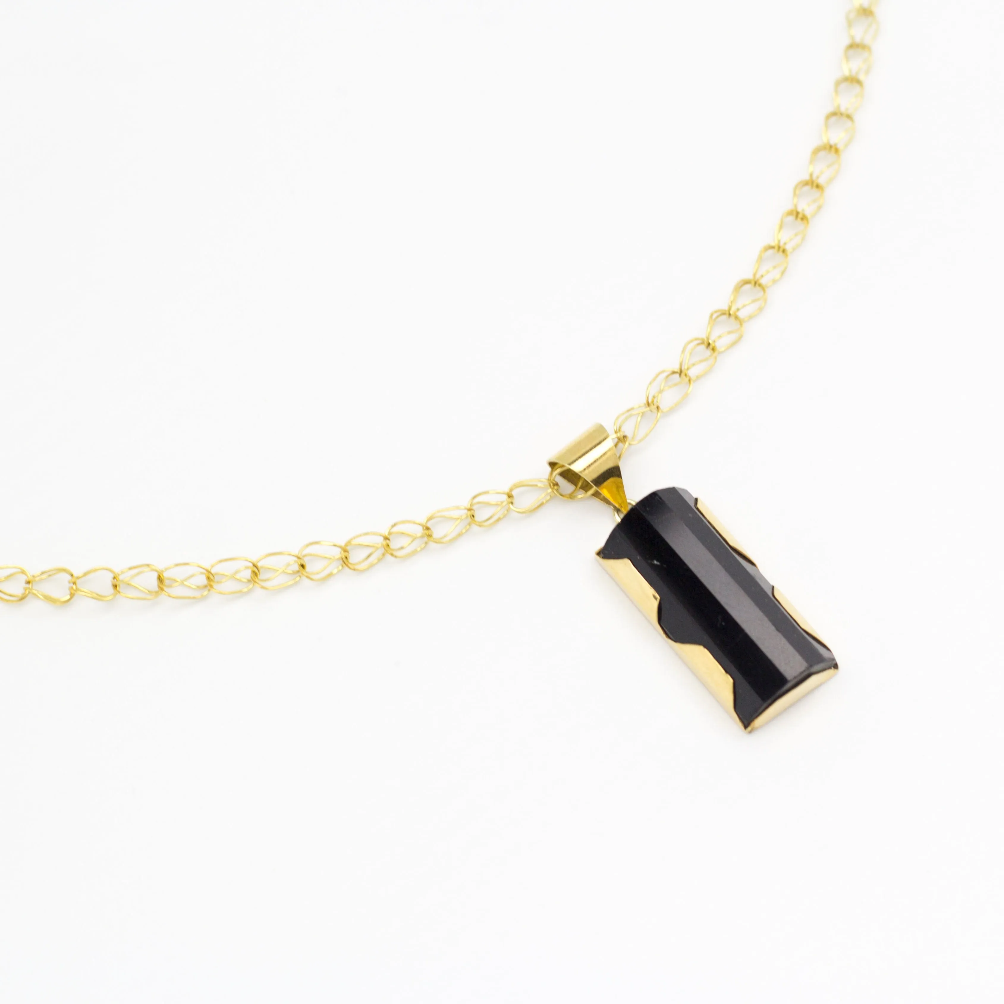 Layared Necklace with Black Tourmaline