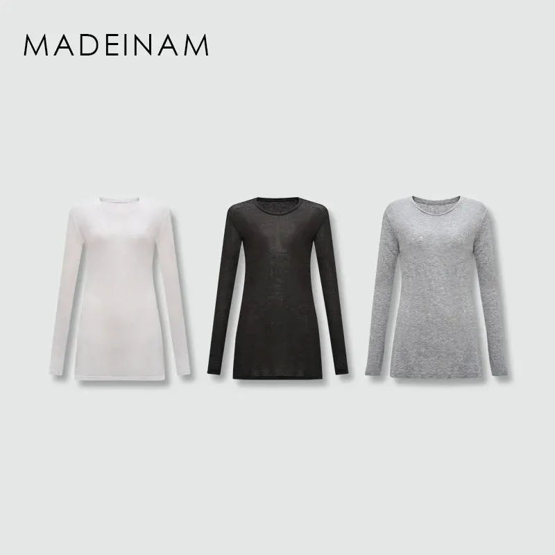 Layered Long-Sleeve T-Shirt Dress