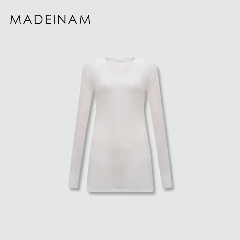 Layered Long-Sleeve T-Shirt Dress