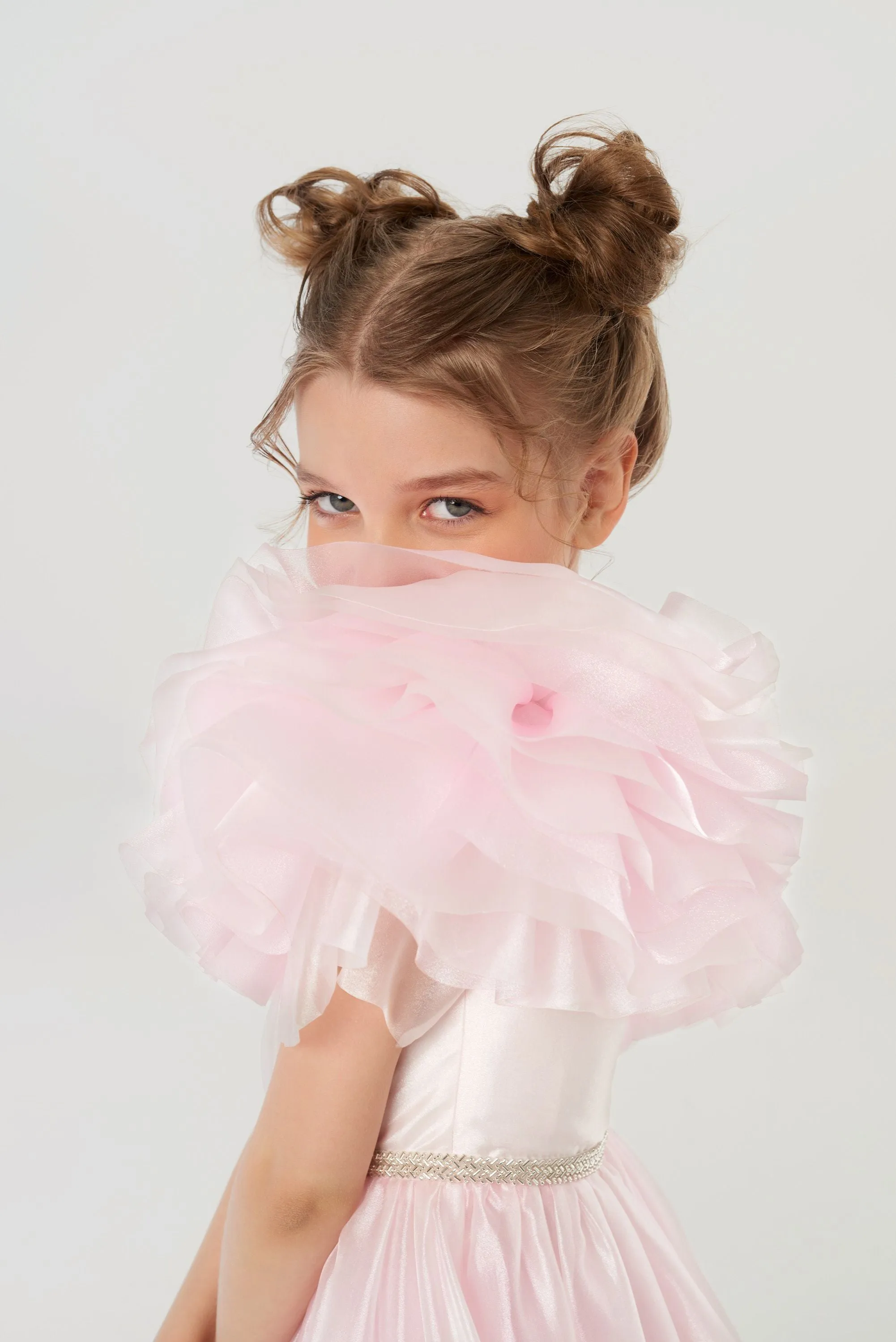 Layered Top Organza Dress