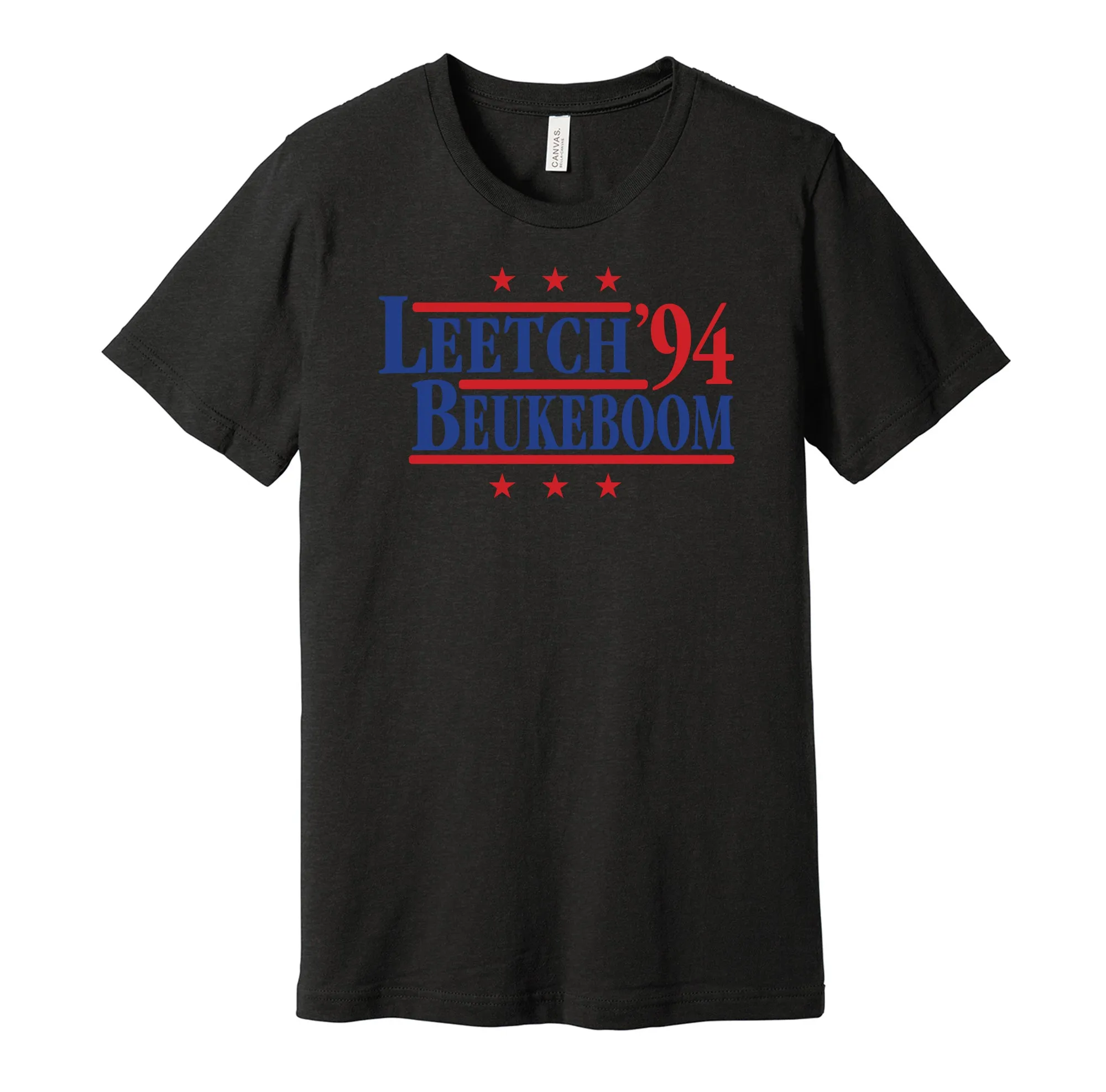 Leetch & Beukeboom '94 - New York Hockey Legends Political Campaign Parody T-Shirt - Hyper Than Hype Shirts