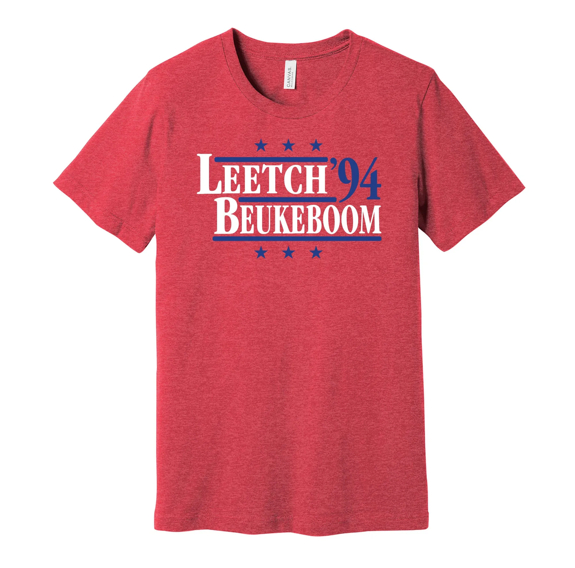 Leetch & Beukeboom '94 - New York Hockey Legends Political Campaign Parody T-Shirt - Hyper Than Hype Shirts
