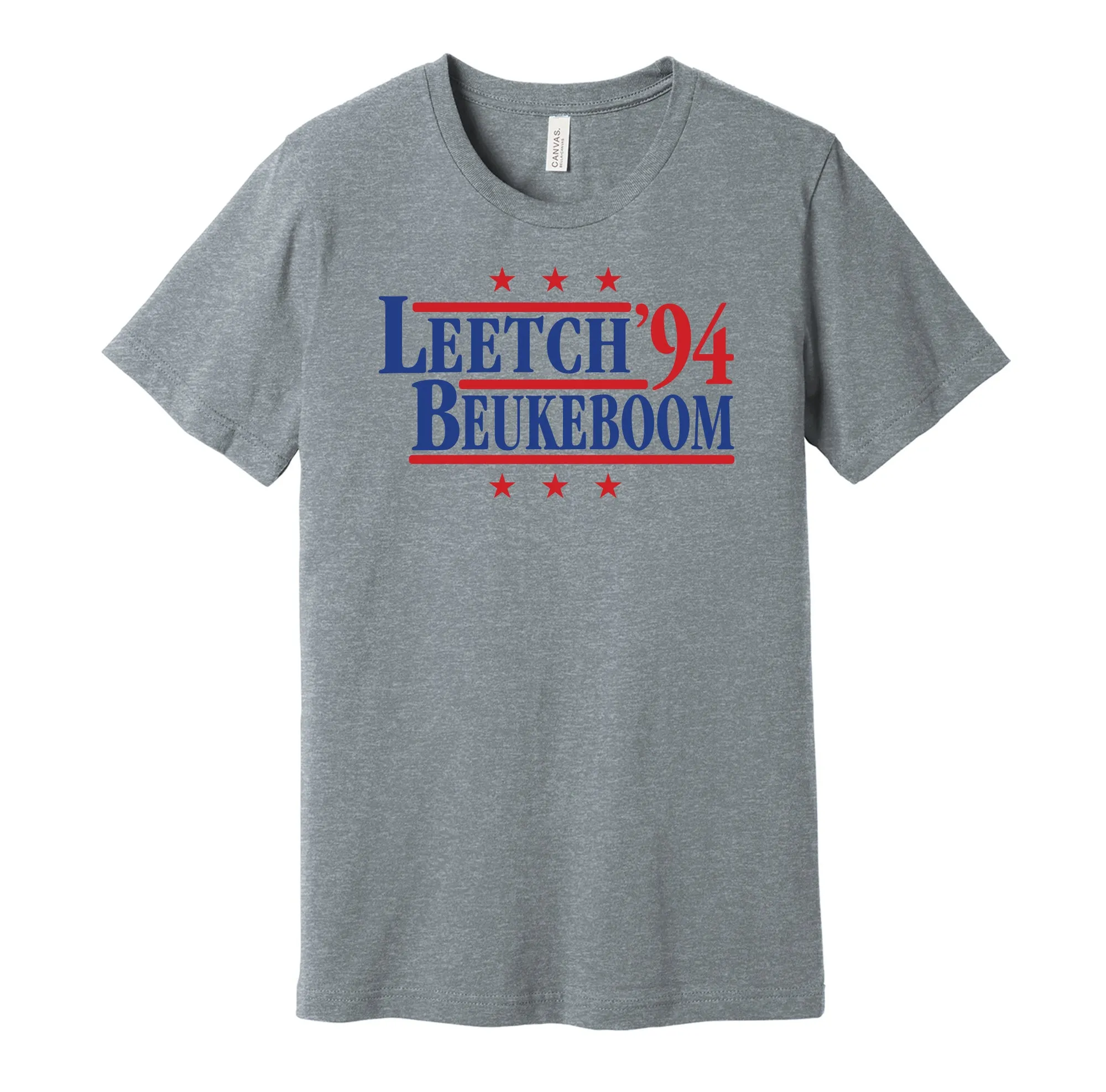 Leetch & Beukeboom '94 - New York Hockey Legends Political Campaign Parody T-Shirt - Hyper Than Hype Shirts