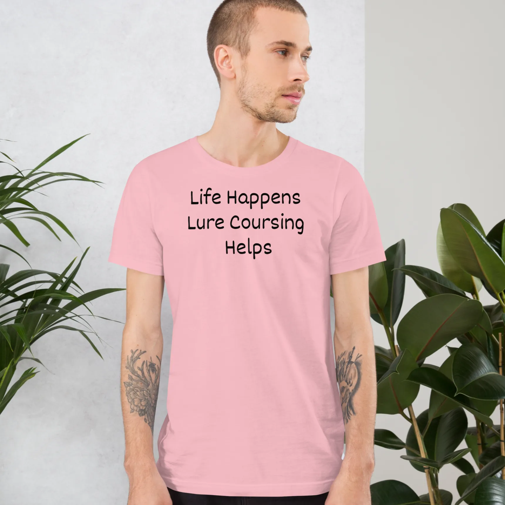 Life Happens, Lure Coursing Helps T-Shirt - Light