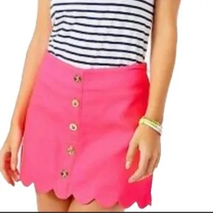 Lilly Pulitzer Women's Kaylie Skort Size 0 Hot Pink Casual Summer