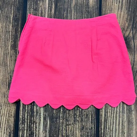 Lilly Pulitzer Women's Kaylie Skort Size 0 Hot Pink Casual Summer