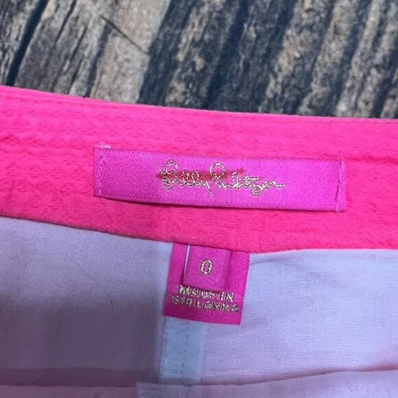 Lilly Pulitzer Women's Kaylie Skort Size 0 Hot Pink Casual Summer