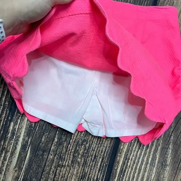 Lilly Pulitzer Women's Kaylie Skort Size 0 Hot Pink Casual Summer