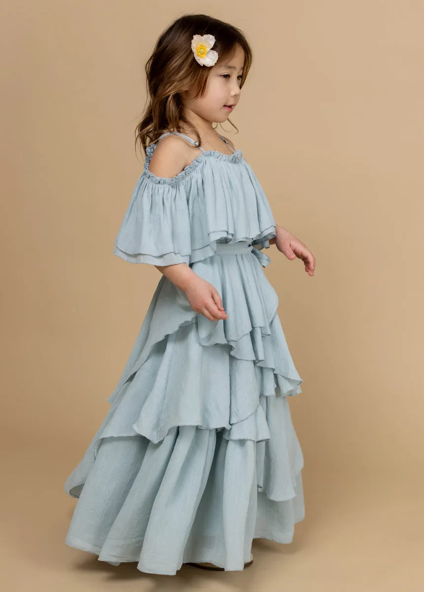 Litta Dress in Pale Blue