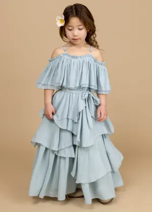 Litta Dress in Pale Blue