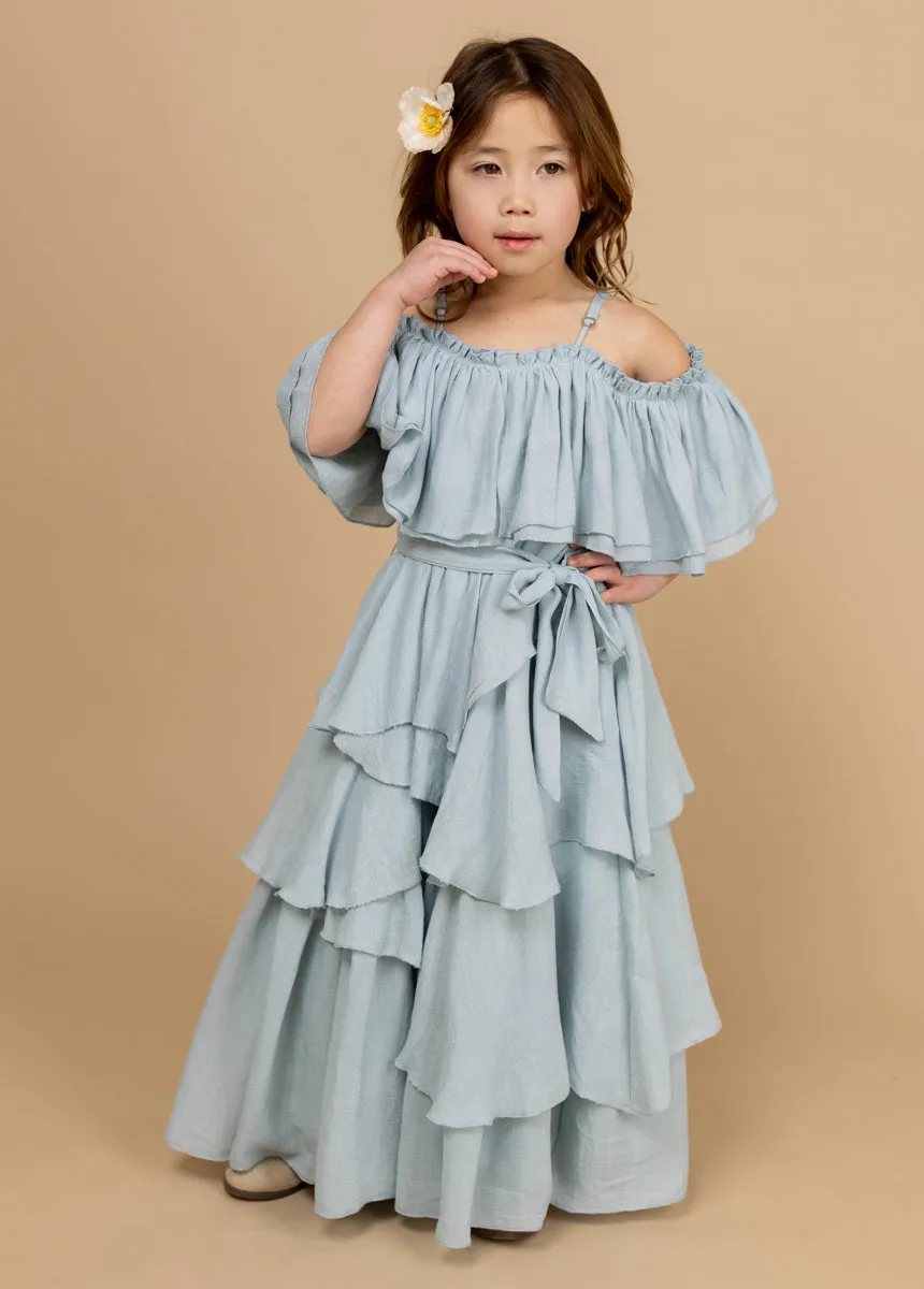 Litta Dress in Pale Blue