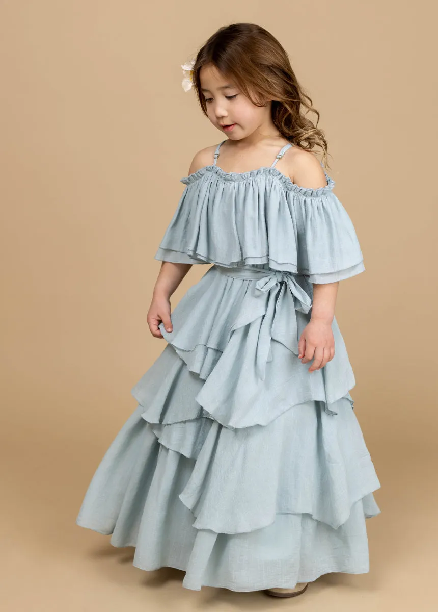 Litta Dress in Pale Blue