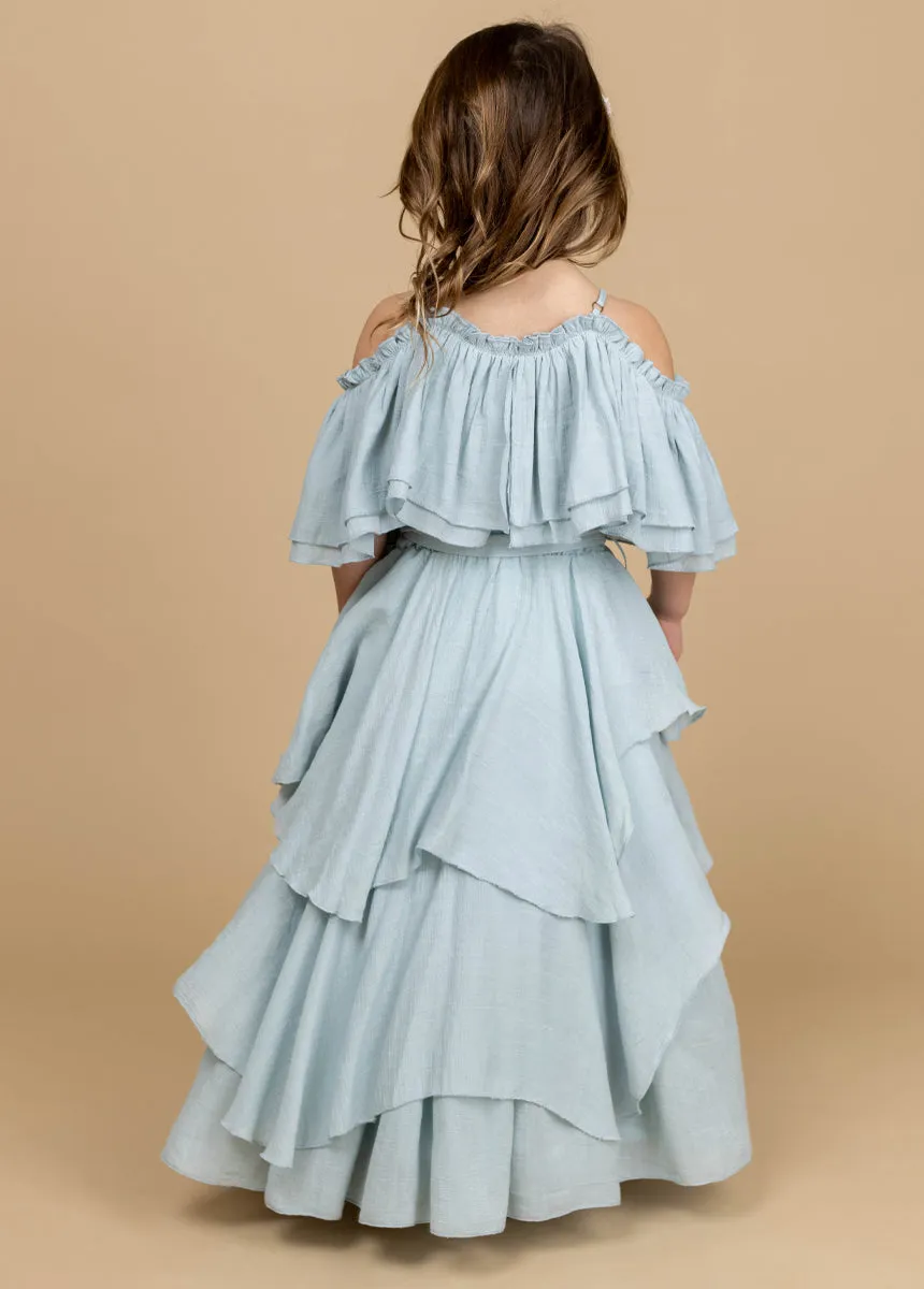 Litta Dress in Pale Blue