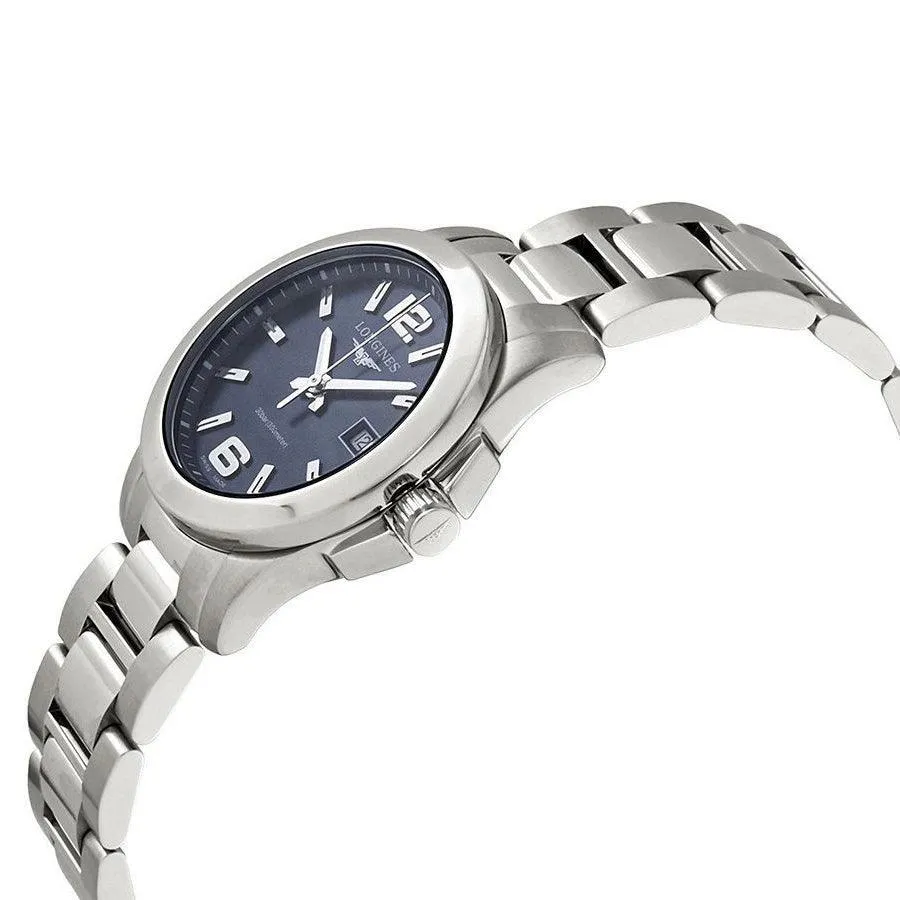 LONGINES CONQUEST 29.5mm Watch Blue Quartz Steel L3.376.4.96.6