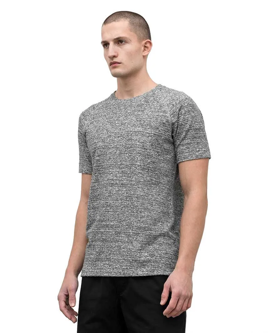 Loop Knit Short Sleeve Static Black