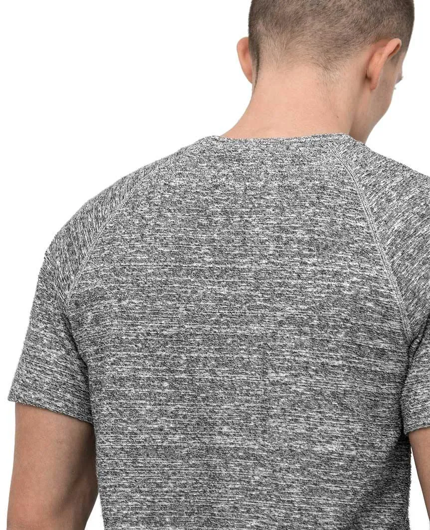Loop Knit Short Sleeve Static Black