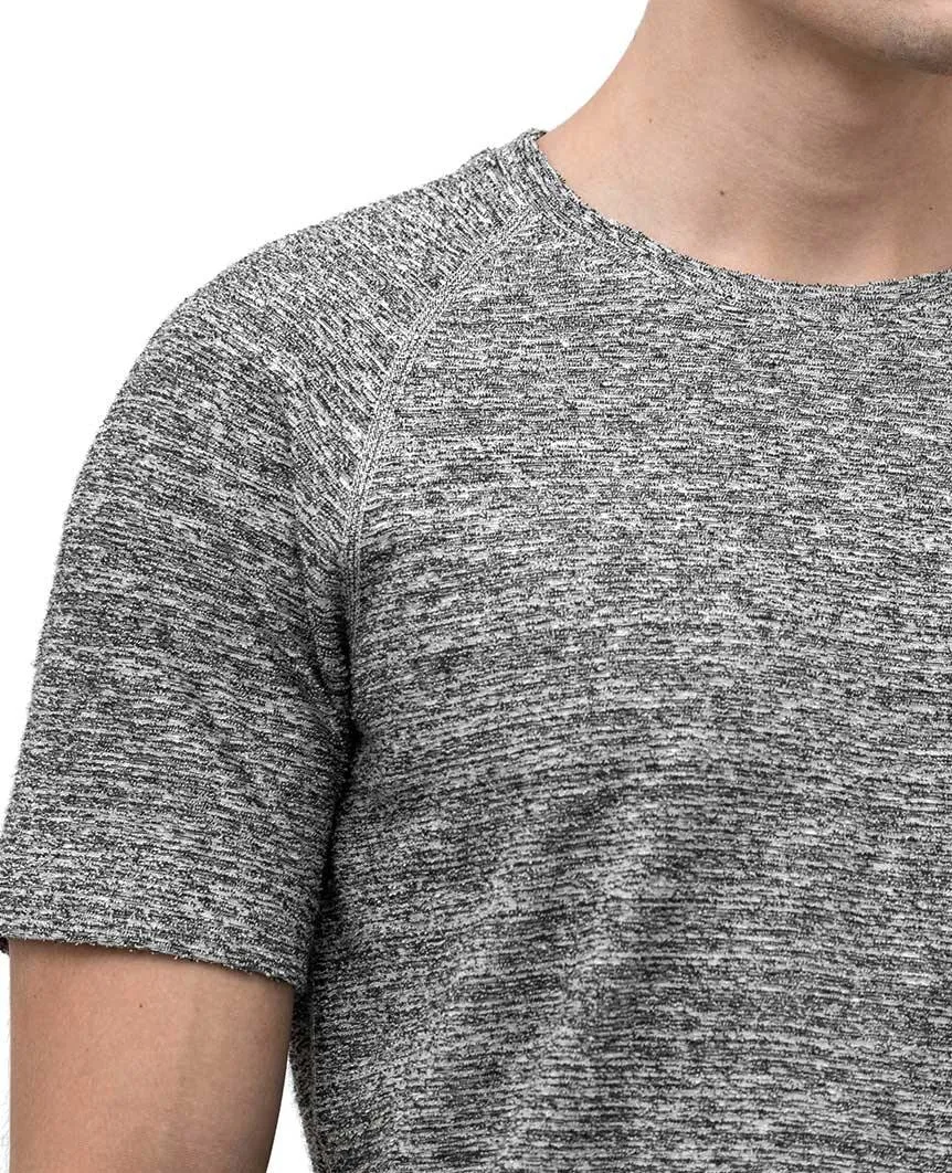 Loop Knit Short Sleeve Static Black