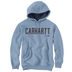 Loose Fit Midweight Felt Logo Graphic Sweatshirt