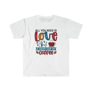 Love and Coffee - Unisex Softstyle T-Shirt