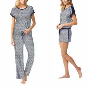 LUCKY BRAND NWT 3 Piece Paisley Lounge Pajama Set