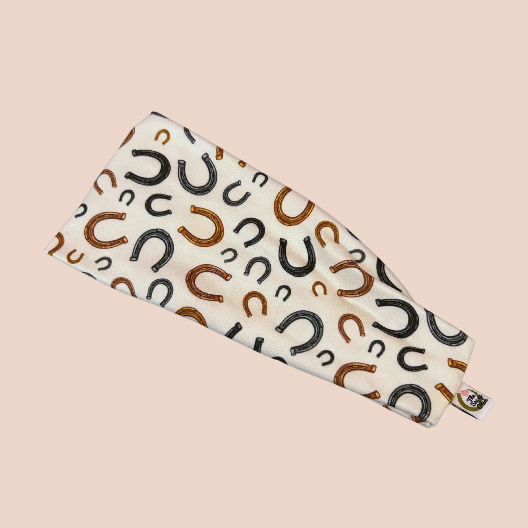 Lucky Horseshoes Stretch Headband