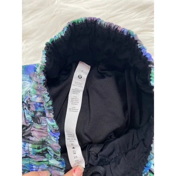 Lululemon Track That Mid-Rise Short 5&quot; Rapid Flourish Multi Sz 2