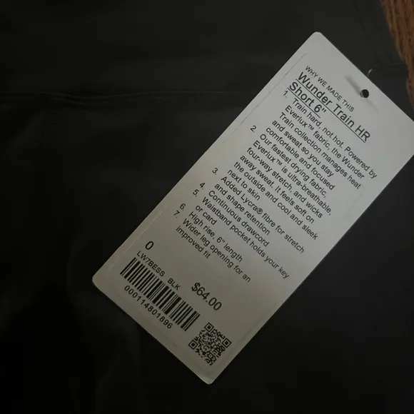 Lululemon Wunder Train High-Rise Short 6&quot;