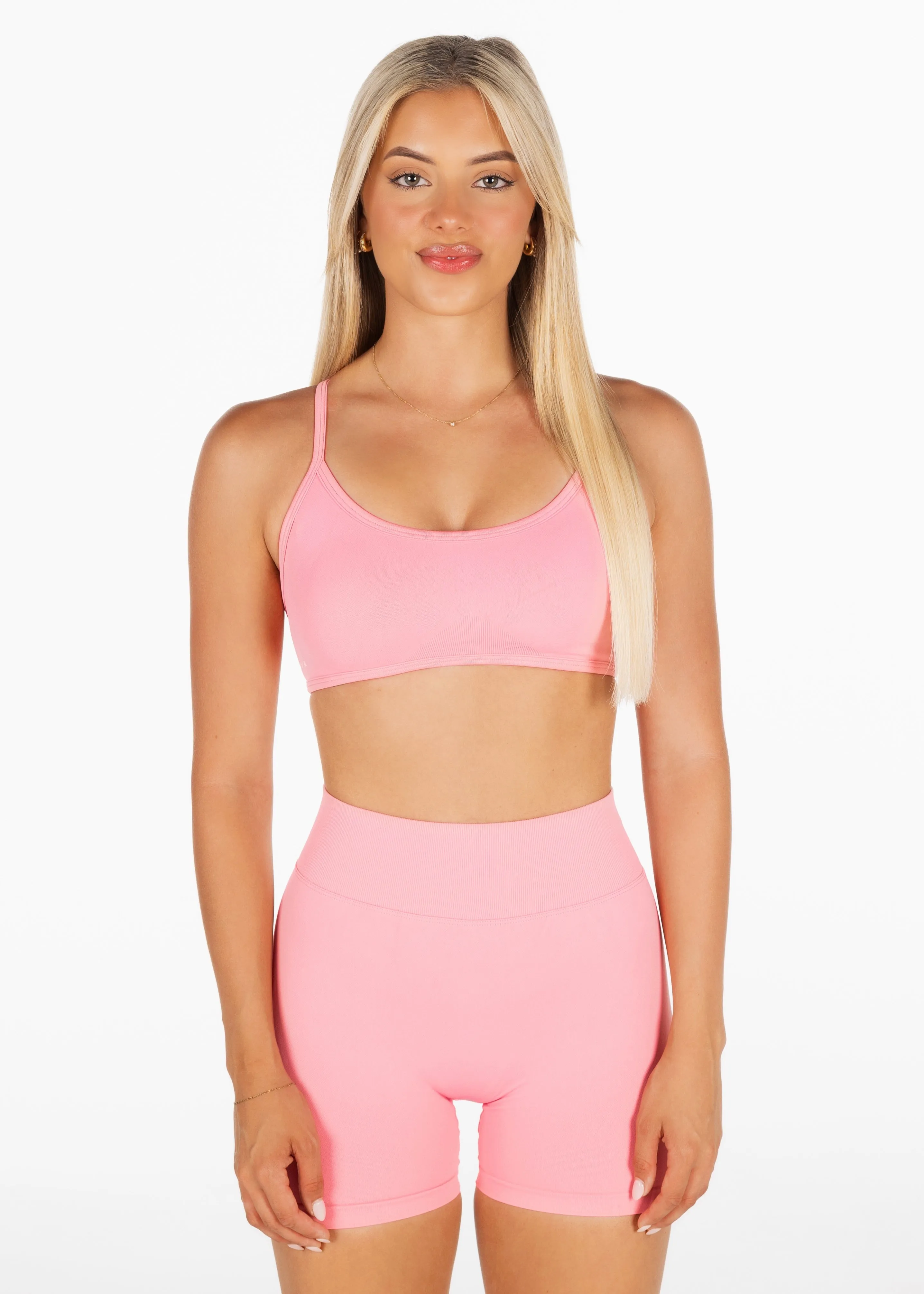 Lycra Seamless Short 4.5" - Soft Pink
