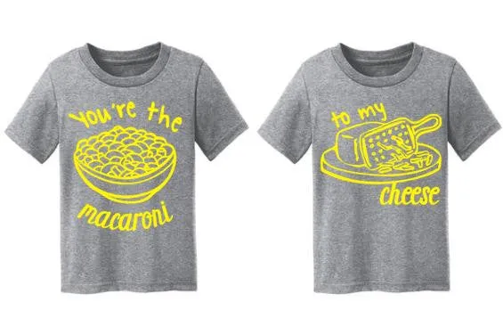 Macaroni & Cheese BFF or Sibling Shirts