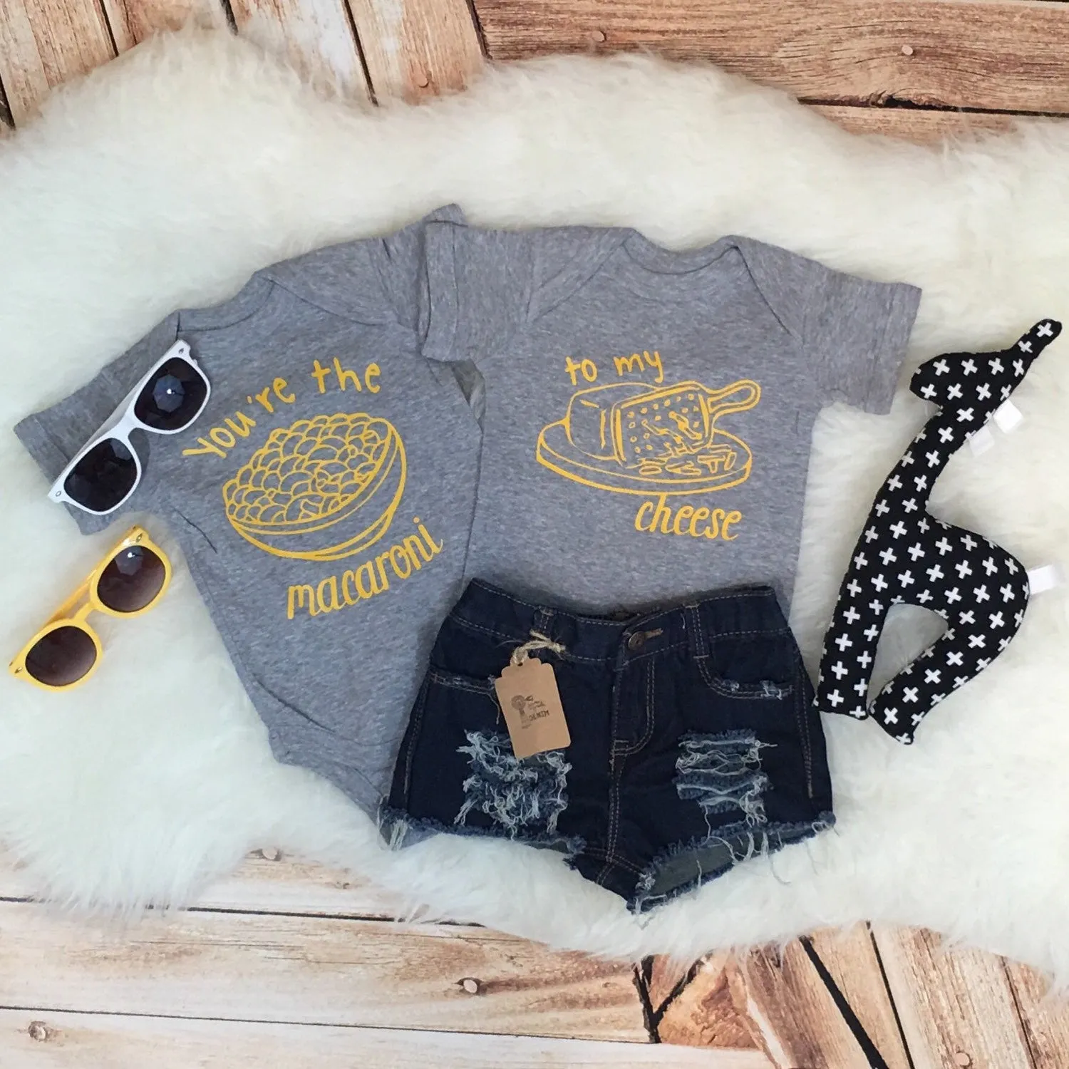 Macaroni & Cheese BFF or Sibling Shirts