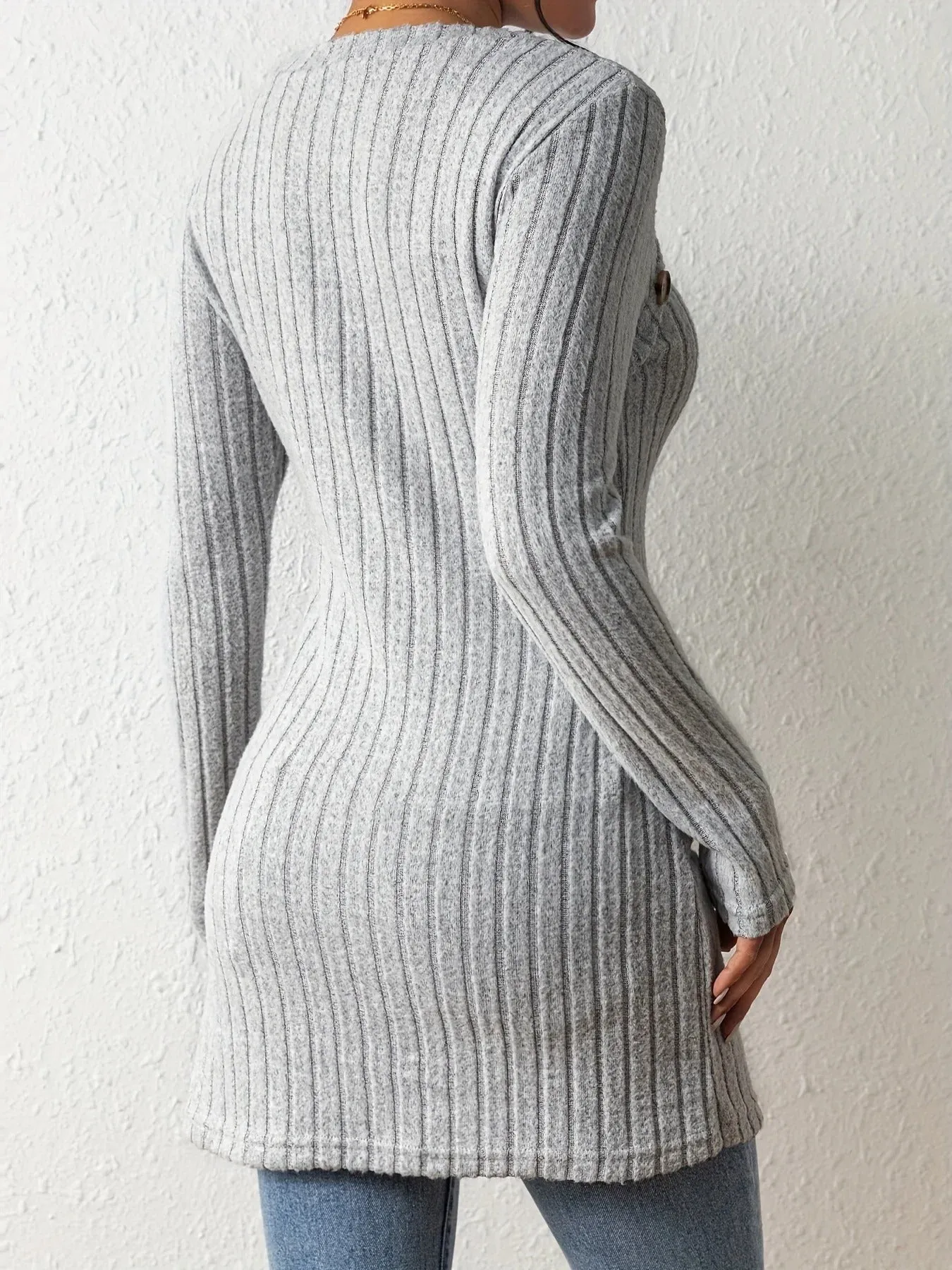 MADELYN | RIBBED ASSYMETRIC JUMPER