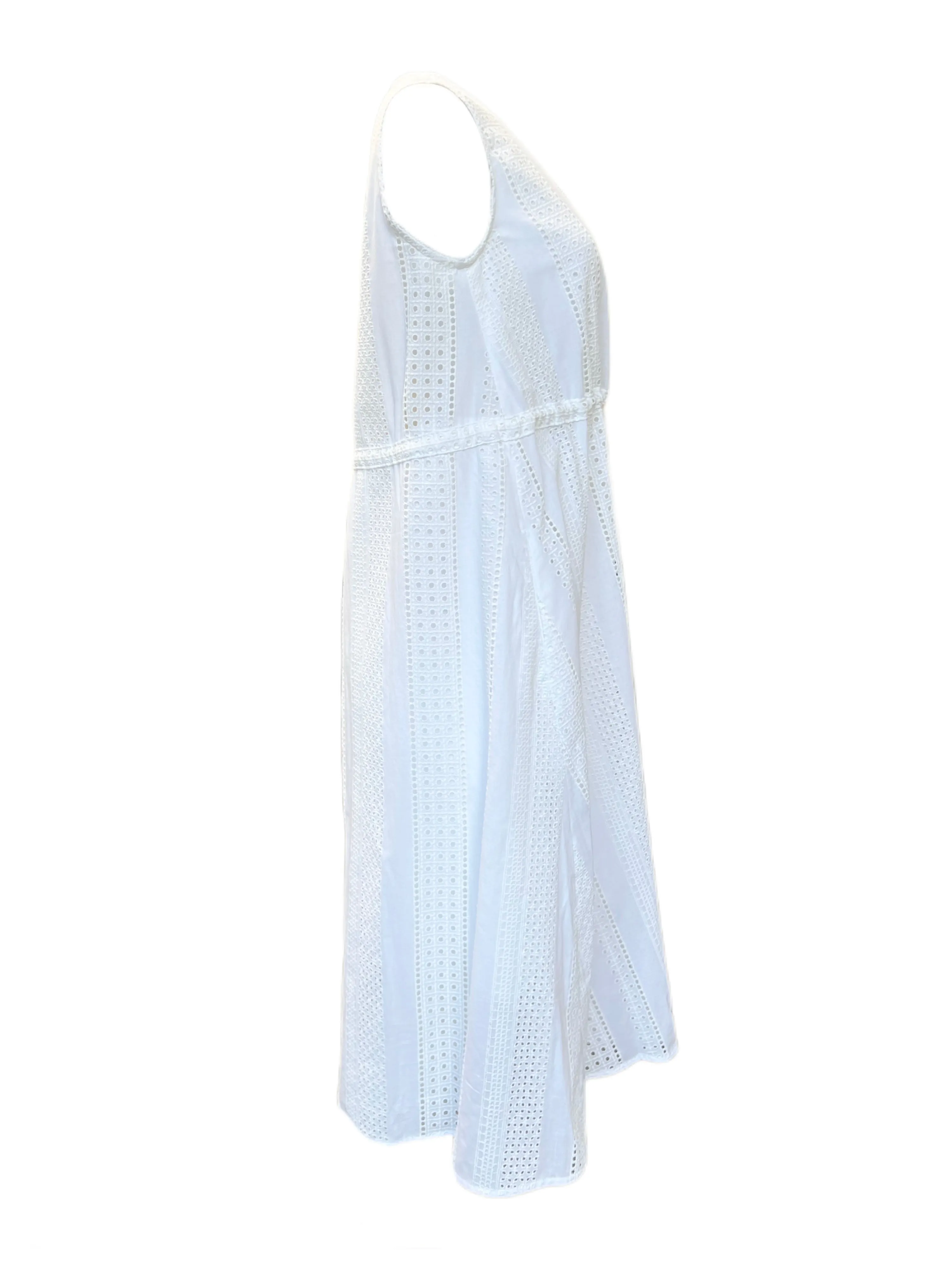 Marella By Max Mara Women's White Neptune Cotton A Line Dress NWT