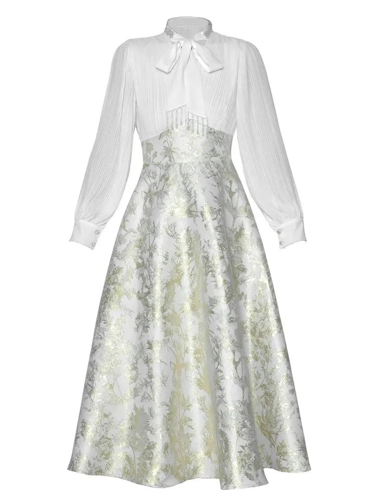 Marigold Jacquard Dress