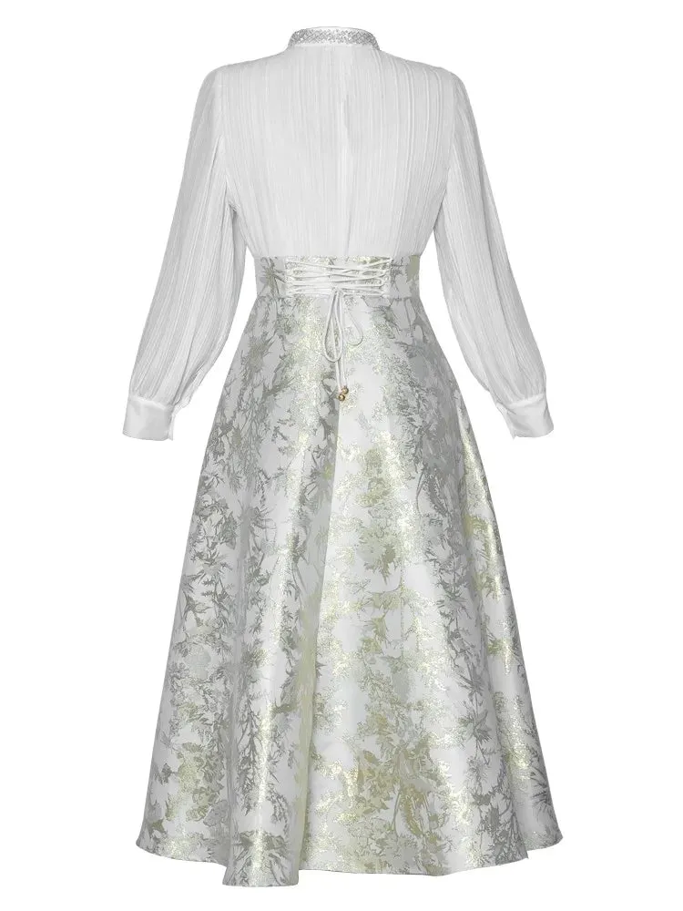 Marigold Jacquard Dress