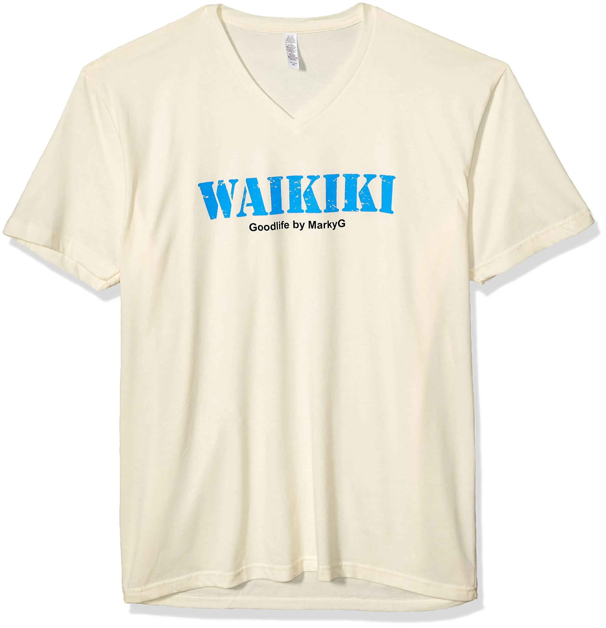 Marky G Apparel Men's Hilton Head Graphic Printed Premium Fitted Sueded Short Sleeve V-Neck T-Shirt