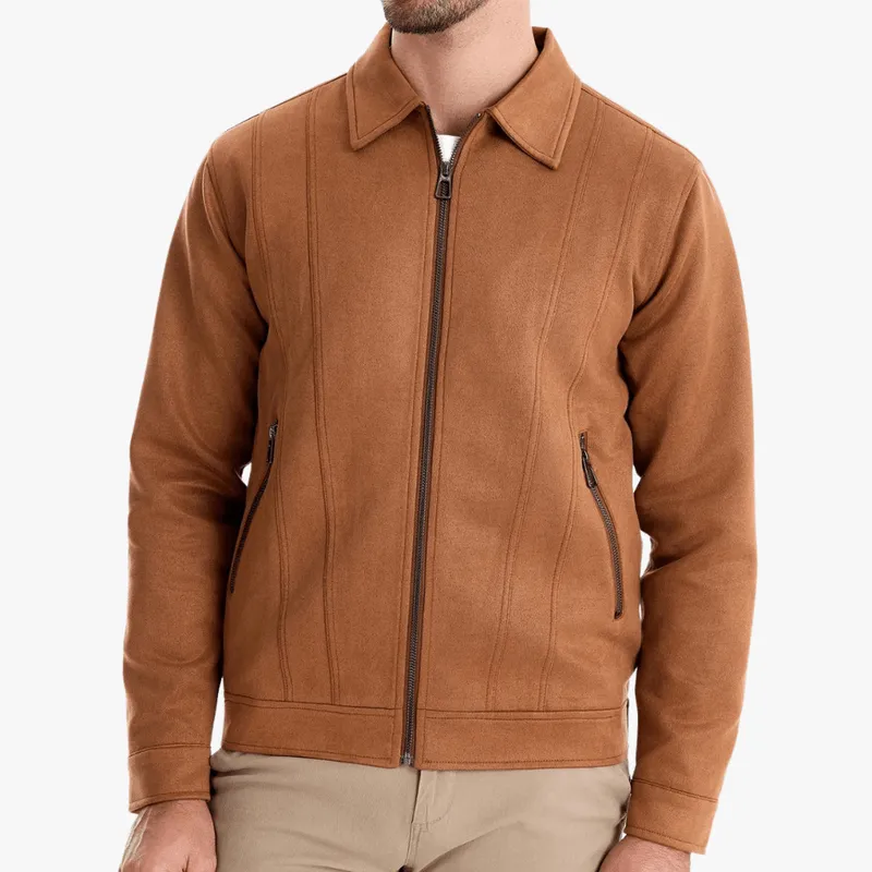 Mason | Mens Faux Suede Bomber Jackets Midweight
