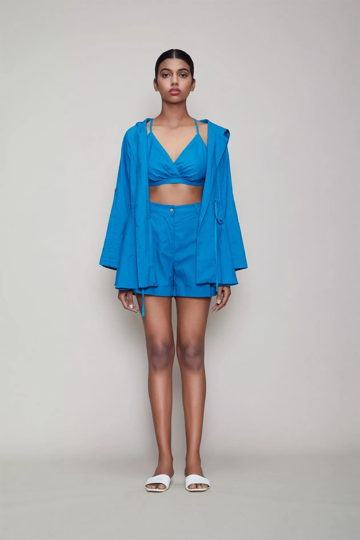 MATI   I   Hooded Jacket And Shorts 3 Pcs Set