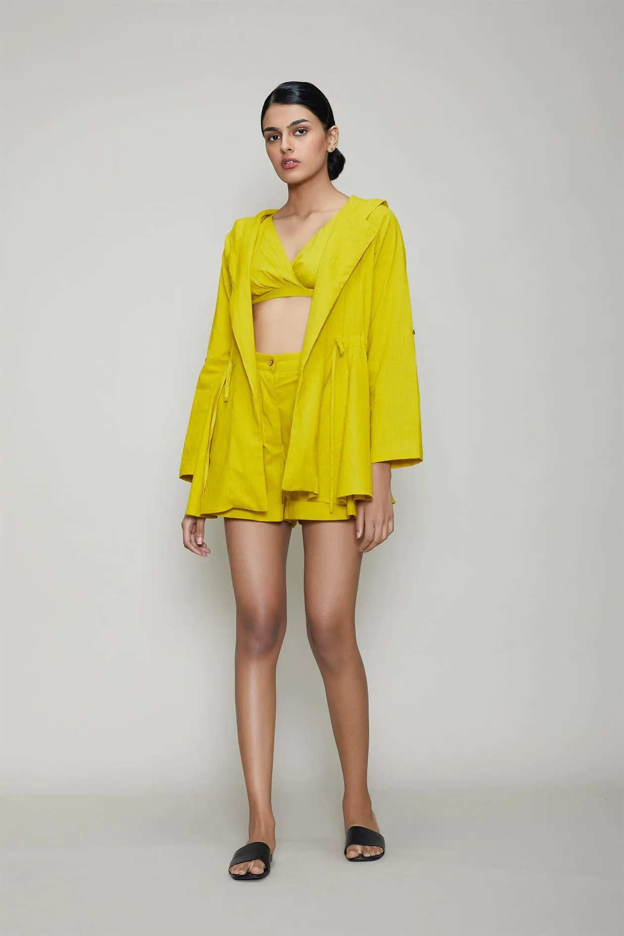 MATI   I   Hooded Jacket And Shorts 3 Pcs Set