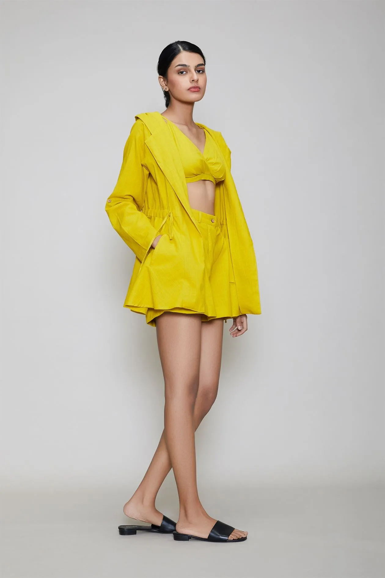 MATI   I   Hooded Jacket And Shorts 3 Pcs Set