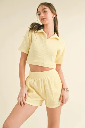 Melanie Waffle Knit Top