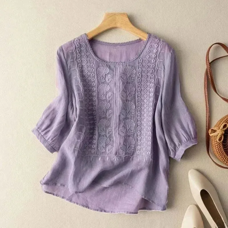 Melysa™ - Chic Embroidered Top