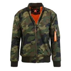 Men's Bomber Flight Jacket in Camo